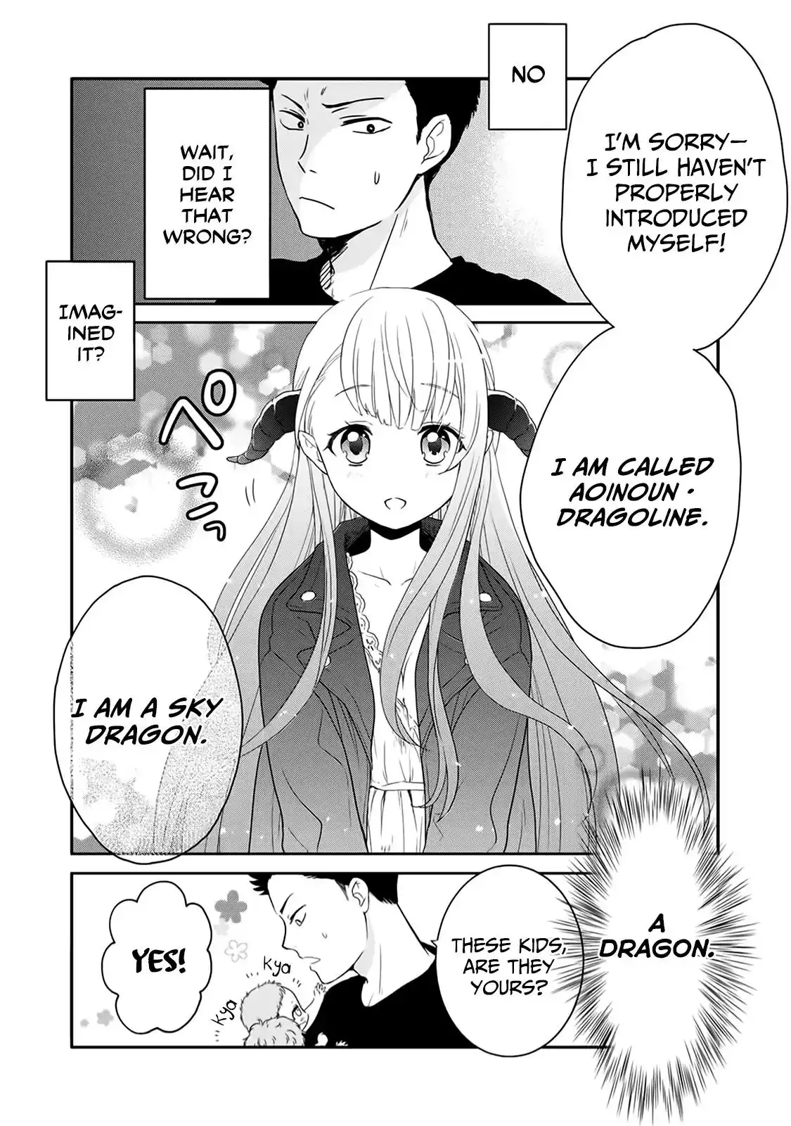 Kitaku Tochuu de Yome to Musume ga dekita n dakedo, Dragon datta. Chapter 1 32